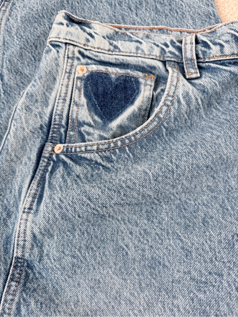 Free People Good Luck Shadow Patch Jeans in Change of Heart Wash - Picture 14 of 15